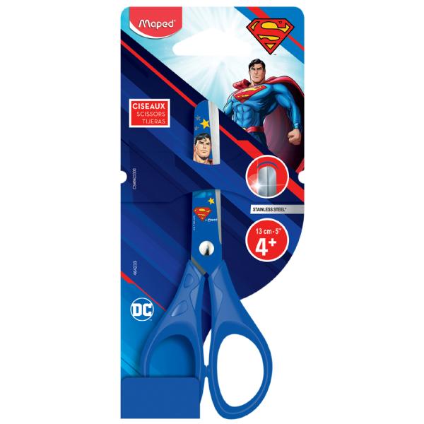Bastelschere SUPERMAN, rund, 130 mm, blau Maped 464233 (3154144642330)