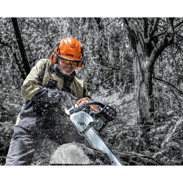 Schutzhelm pheos forestry, orange uvex 9774237 (4031101772554)