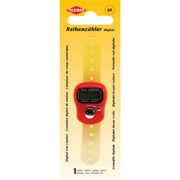 Digitaler Reihenzähler für Strickarbeiten, rot KLEIBER 69986 (4009691699865)