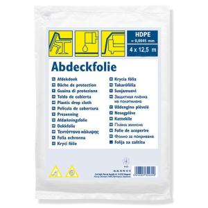 Abdeckfolie Standard, HDPE, transparent, 4 x 12, 5 m WESTEX 96905010 (4013307318279)