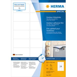 Outdoor Folien-Etiketten SPECIAL, 99, 1 x 42, 3 mm, weiß HERMA 9538 (4008705095389)