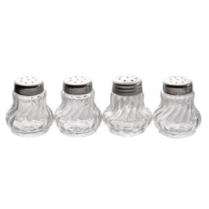 Aps Salz- & Pfefferstreuer-set Mini Transparent/silber 4-tlg. 40503 (4004133405035)
