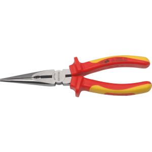 VDE Flachrundzange, gerade, rot / gelb HEYTEC 50812082088 (4024089370522)