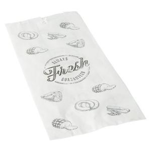 Fleischerbeutel, gefädelt, weiß, klein PAPSTAR 82664 (4002911826645)