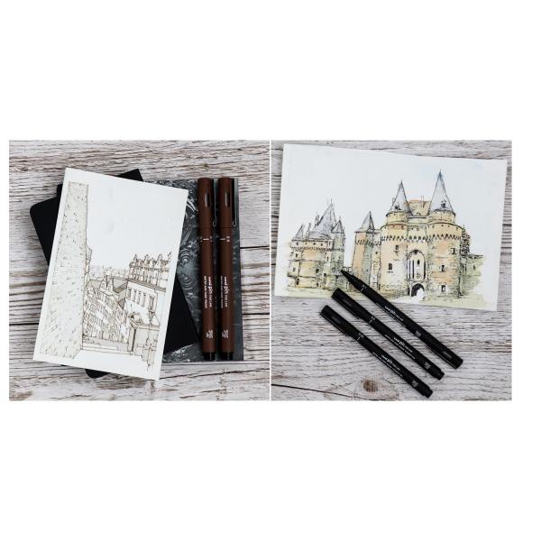 Fineliner PIN 01200 SEP, sepia uni-ball (4902778230770)