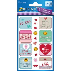 CREATIVE Geschenke-Sticker 'Sprüche' AVERY Zweckform 55095 (4004182550953)