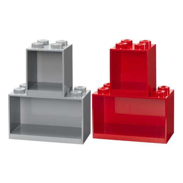 Room Copenhagen LEGO Regal Brick Shelf 8+4. Set 41171733 (schwarz. 2 Regale)