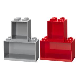 Room Copenhagen LEGO Regal Brick Shelf 8+4. Set 41171740 (hellgrau. 2 Regale)
