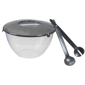 Salatschüssel mit Salatbesteck, 7, 0 Liter plast team 29400809 (5707672709365)
