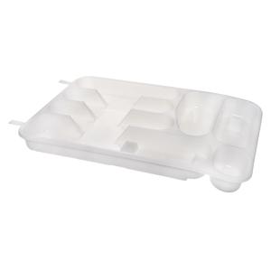 Besteckkasten, 7 Fächer, weiß plast team 13960800 (5707672725754)
