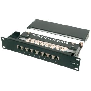 10' Patch Panel Kat.6, Klasse E, 12 x RJ45, 1 HE DIGITUS DN-91612S (4016032241591)