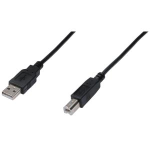 USB 2.0 Kabel, USB-A Stecker - USB-B Stecker, 3, 0 m DIGITUS AK-300105-030-S (4016032282747)