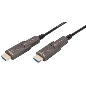 HDMI AOC Hybrid Glasfaserkabel, 4K, schwarz, 20 m DIGITUS AK-330127-200-S (4016032483786)