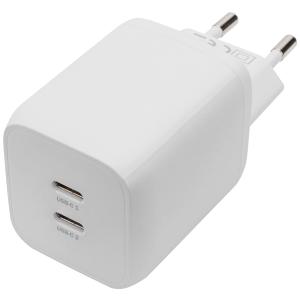 USB-Ladegerät, 2x USB-C, 65 Watt, weiß DIGITUS DA-10063 (4016032485803)
