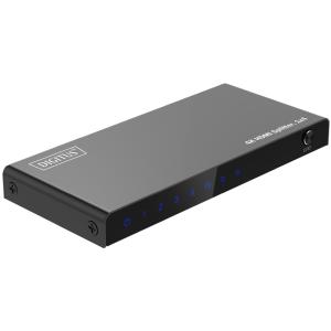 4K HDMI Splitter, 1x4, 4K/ 60Hz HDCP 2.2, schwarz DIGITUS DS-55337 (4016032495581)