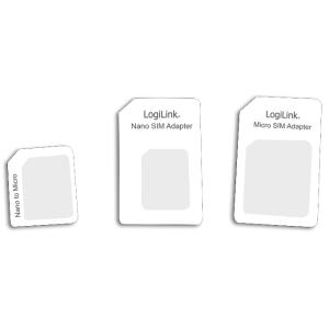 SIM-Karten-Adapter-Set, Nano / Micro / Standard SIM LogiLink AA0047 (4052792029161)
