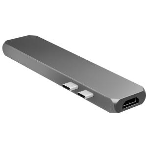 USB-C 7-in-1 Multifunktions-Hub mit PD, grau LogiLink UA0302 (4052792048469)