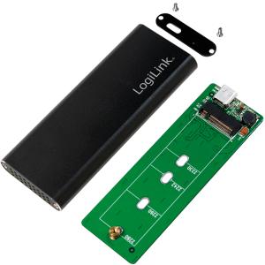 M.2 SATA Festplatten-Gehäuse, USB 3.1, schwarz LogiLink UA0314 (4052792048711)