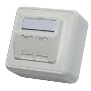 Telegärtner AMJ Aufputzdose, 80 x 80 mm, alpinweiß 100021382 (4018359354138)