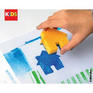 KiDS Schwammstempel-Set Little Artist, 6er Set Marabu 0318000000012 (4007751963833)