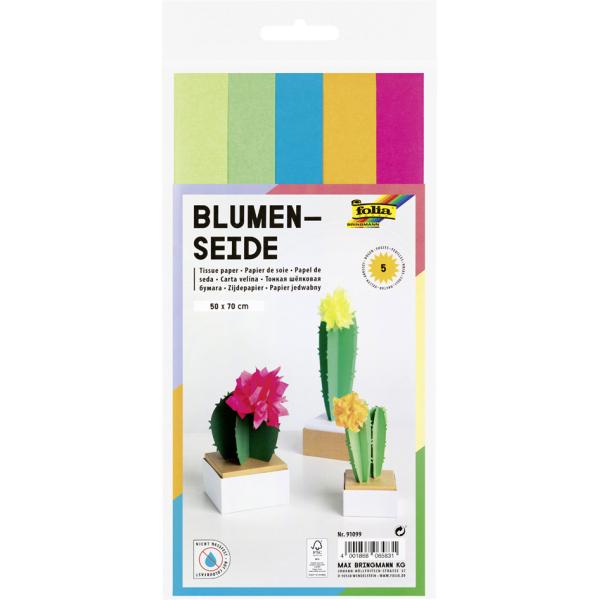 Seidenpapier NEON MIX, 500 x 700 mm, sortiert folia 91099 (4001868065831)