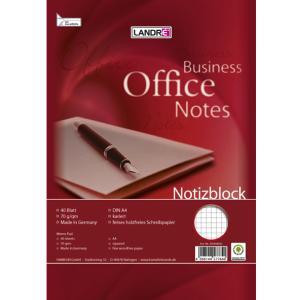 Spiralnotizblock, DIN A4, 40 Blatt, kariert LANDRÉ 100050244 (4006144577640)