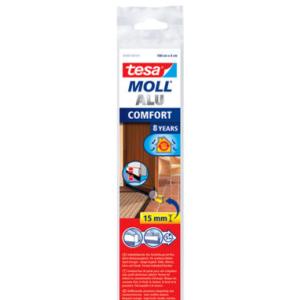 Moll COMFORT Türdichtschiene, silber, 40 mm x 1 m tesa 05405-00102-00 (4042448147905)