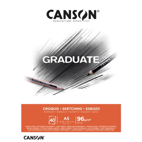 Studienblock GRADUATE SKIZZE, DIN A5 CANSON C400110361 (3148950009210)
