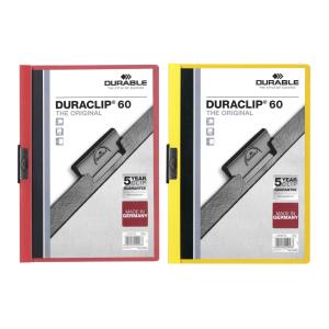 Klemmhefter DURACLIP ORIGINAL 60, DIN A4, sortiert DURABLE 2209-00 (4005546225340)