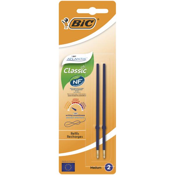 BIC Kugelschreiber-Minen Atlantis Classic, blau, F Bic 893677 (3086123259430)