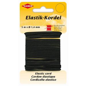 Elastik-Kordel, 1, 4 mm x 5 m, schwarz KLEIBER 71083 (4009691710836)