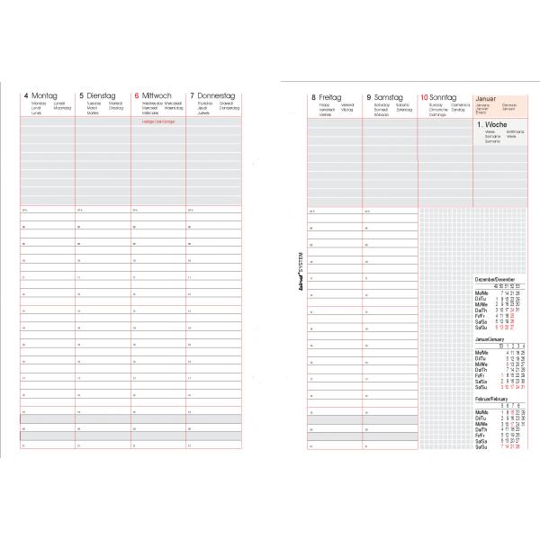 bind Ersatzkalender 2026 für Terminplaner A5 Modell 15501 Bind B550326 (4021068025596)