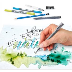 Aquarell- & Handlettering-Set Watercolor STAEDTLER 61 3001-2 (4007817076811)