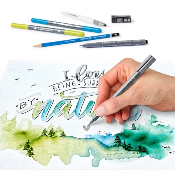 Schreibset Handlettering & Aquarell 11-tlg. STAEDTLER 61 3001-2 (4007817076811)