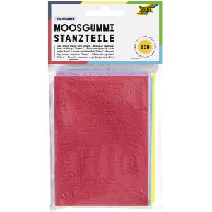 Moosgummi Stanzteile Buchstaben 130 Stück sortiert FOLIA 2353 (4001868023534)