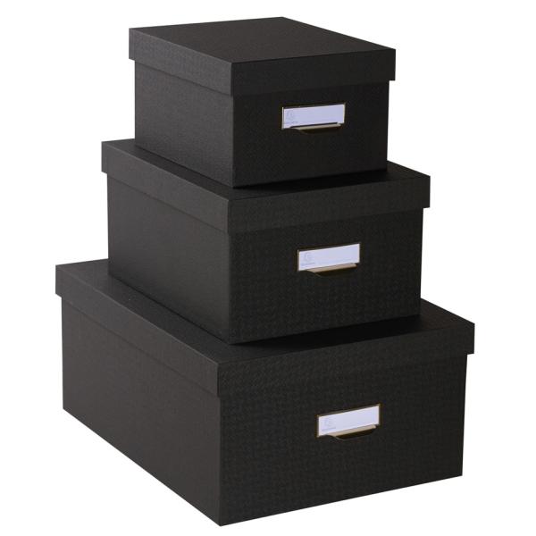 Ablageboxen-Set Office by Me, schwarz EXACOMPTA 79601E (3130630796015)