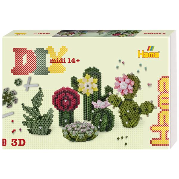 midi Art 'Sukkulenten', Geschenkpackung Hama Bügelperlen 3622 (0028178036225)
