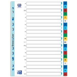 Kunststoff-Register, A-Z, DIN A4, farbig, 21-teilig Oxford 100204736 (3045050101106)