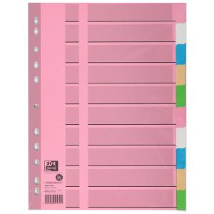 Tauenpapier-Register, blanko, A4, farbig, 10-teilig Oxford 400011409 (4002030574311)