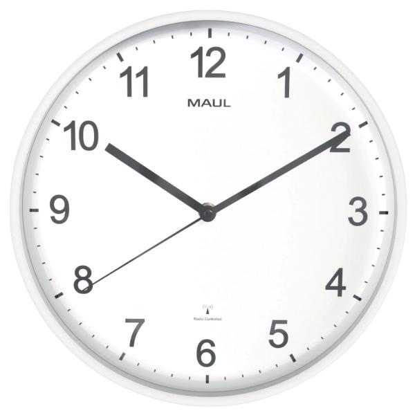Wanduhr/ Funkuhr sprint, Durchmesser: 300 mm, weiß MAUL 9054602 (4002390091497)