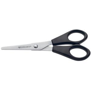 Büroschere, Länge: 130 mm, schwarz, Rechtshänder WESTCOTT E-31150 00 (4027521311503)