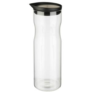 Glaskaraffe mit Deckel, 1, 2 Liter, Glas/ Edelstahl APS 10722 (4004133107229)
