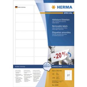 Universal-Etiketten SPECIAL, 99, 1 x 67, 7 mm, weiß HERMA 10312 (4008705103121)