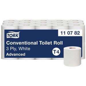 TORK Toilettenpapier, 3-lagig, weiß, Großpackung tork 11 07 82 (7310791048444)