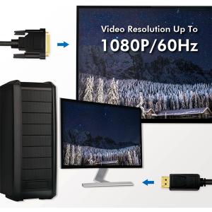 DisplayPort - DVI Adapterkabel, schwarz, 2, 0 m LogiLink CV0131 (4052792052480)