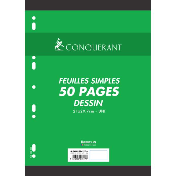 CONQUERANT Sept Zeichnen-Ringbucheinlagen, 25 Blatt 100902066 (3020120077277)