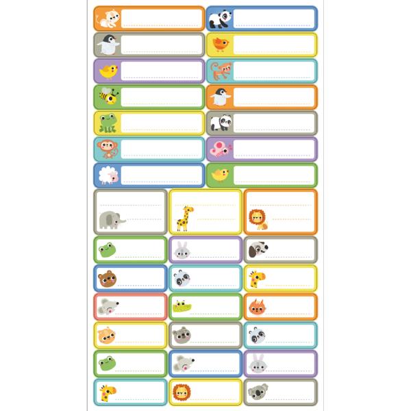 Aufbügel-Etiketten, farbig sortiert APLI kids 17807 (8410782178071)