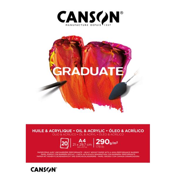Studienblock GRADUATE HUILE & ACRYLIQUE, DIN A4 CANSON C400110380 (3148950021236)