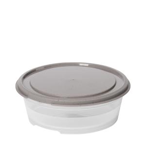 Frischhaltedose, rund, 0, 45 L, grau / transparent smartstore 793770 (6411767937708)