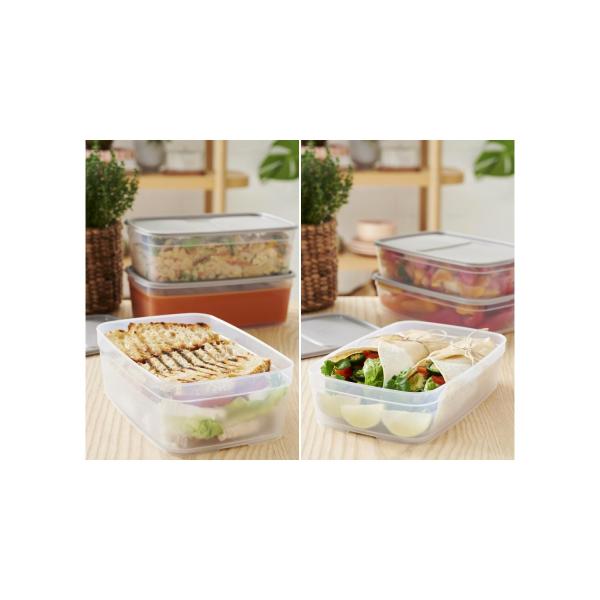 Frischhaltebox, 0, 8 Liter, grau / transparent smartstore 796770 (6411767967705)